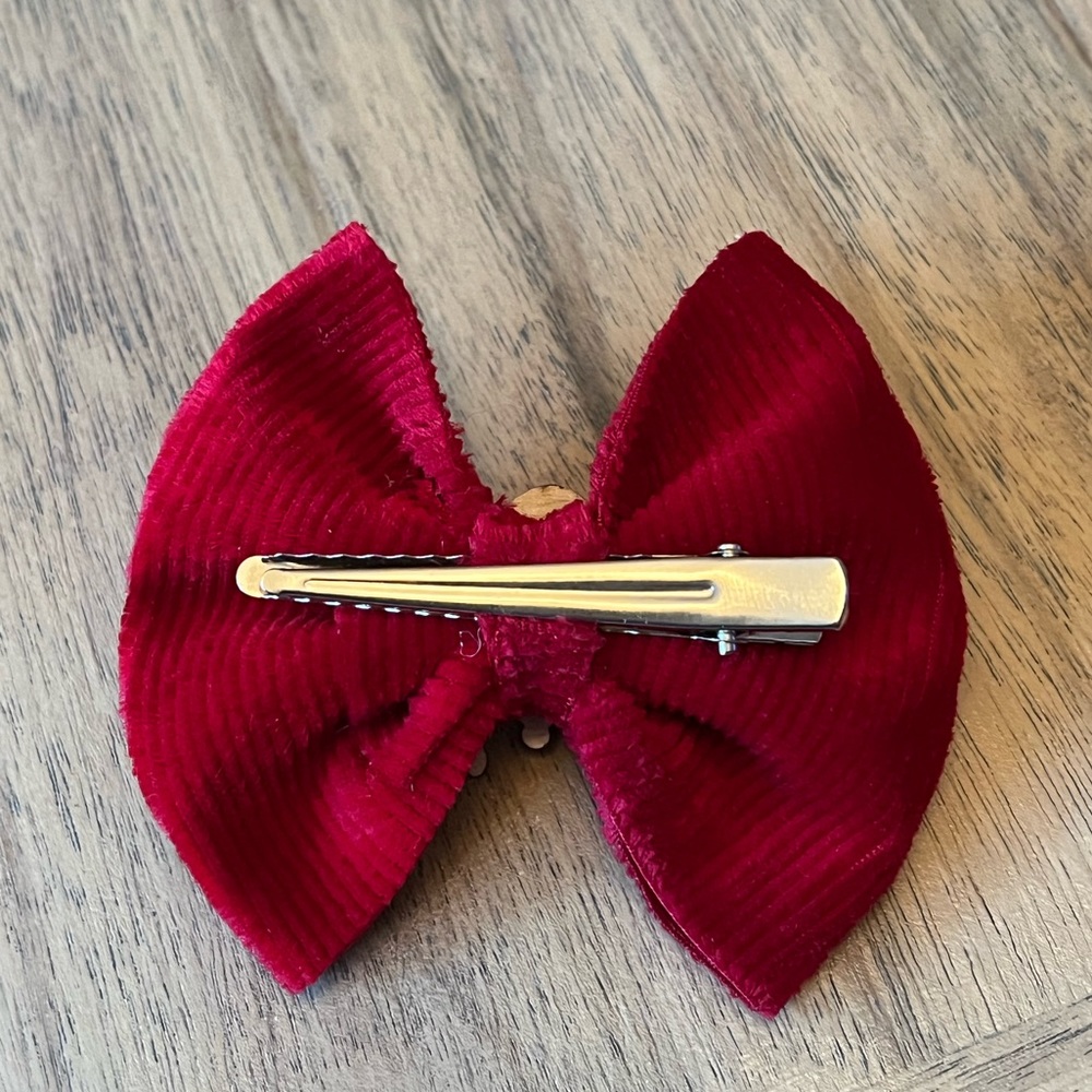 Red Velvet Rudolph Clip Bow♥️ - Picture 2 of 5